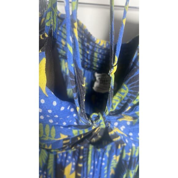 Anthropologie X Joao Incerti Strappy Bandeau Maxi Smocked Halter Dress Plus 1X - Picture 11 of 12